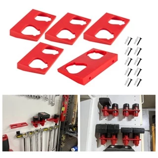 1/3/5 ชิ้นแบตเตอรี่ยึดสําหรับ Milwaukee 12V แบตเตอรี่ Wall Mount Storage Fixation Bracket Storage Bracket เครื่องมือ