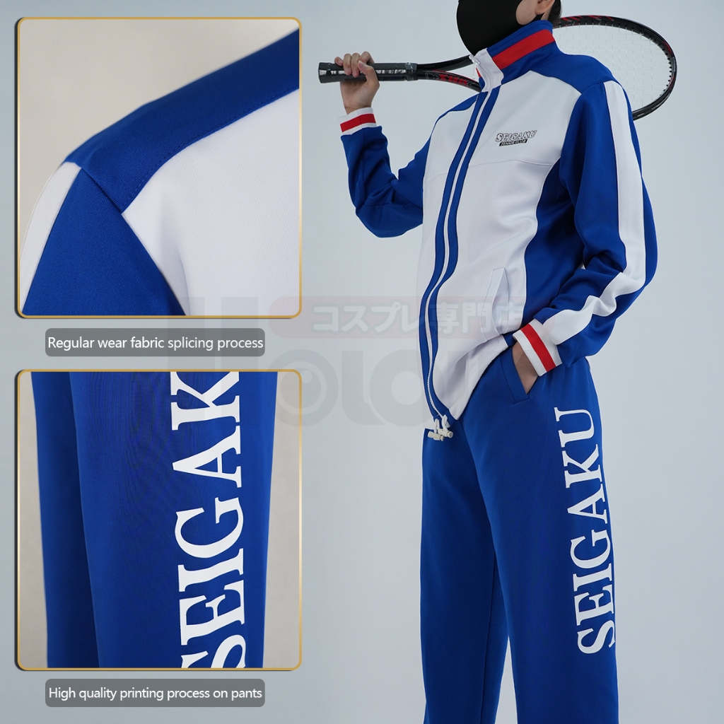 Holoun Prince Of Tennis คอสเพลย์เครื่องแต่งกาย Hyotei Gakuen อะนิเมะเสื้อเย็บปักถักร้อย Rikkai - รูปที่ 5