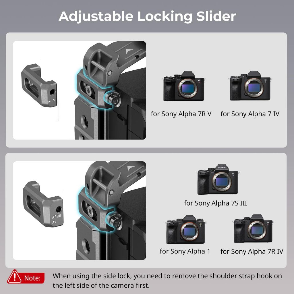 Smallrig HawkLock กรงแบบปลดเร็วสําหรับ Sony Alpha 7R V / Alpha 7 IV / Alpha 7S III / Alpha 1 / Alpha 7R IV 4481