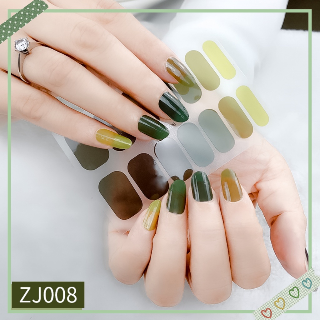 Zj Series สติ๊กเกอร์ติดเล็บ High-End สติ๊กเกอร์ติดเล็บ Full Decals ดอกไม้ Lattice เสือดาวพิมพ์ Macaron Ice โปร่งใส Phototherapy ยาทาเล็บฟิล์ม Semi-โปร่งใส Jelly สีเล็บ Patch สติ๊กเกอร์ติดเล็บ