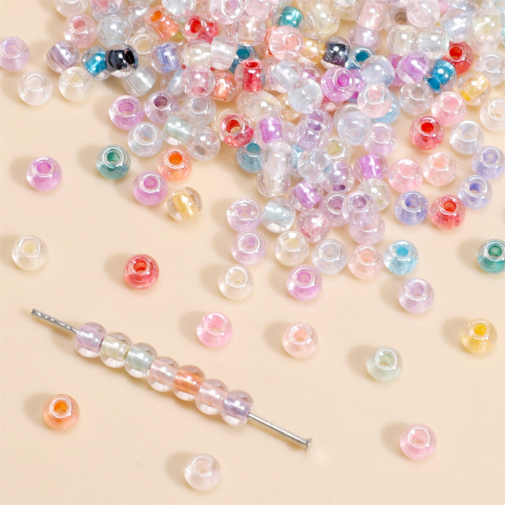 [4 มม.] โปร่งใสที่มีสีสันแกนข้าวลูกปัดแก้วคริสตัลข้าวลูกปัดซุปเปอร์คุณภาพสูงแก้วลูกปัดกลมขนาดเล็ก ทําเอง ทําด้วยมือ - รูปที่ 5