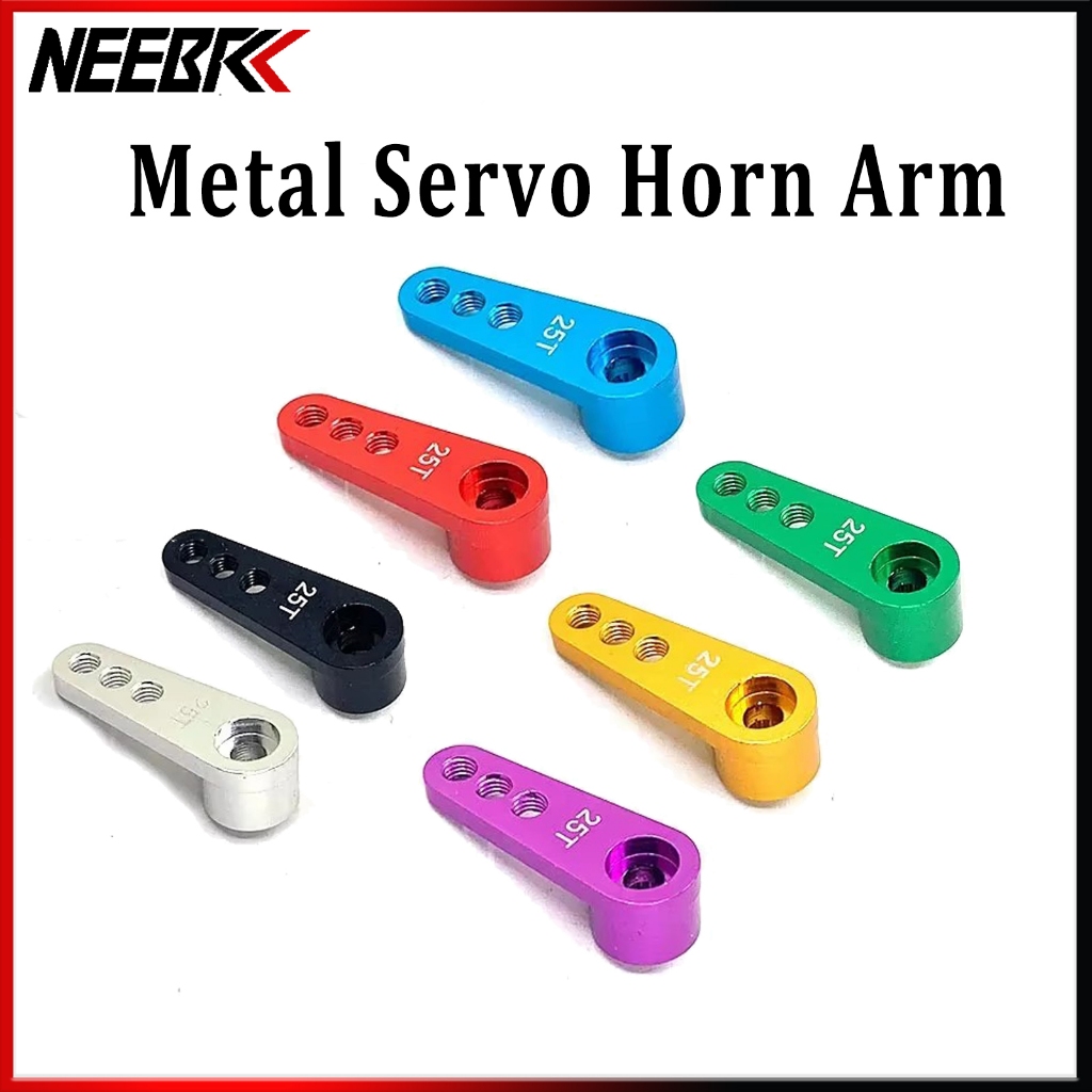 Neebrc 25T โลหะ Servo Arm Servo Horn สําหรับ 1/10 RC Crawler รถเรือ Futaba HSP Wltoys Axial SCX10 อะไหล่ Crawler รถบรรทุก Drift Servo อุปกรณ์เสริมปีนเขายานพาหนะ