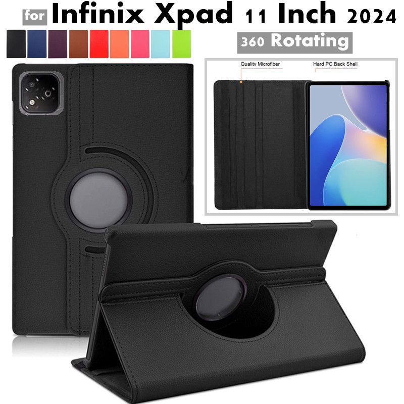 for Infinix Xpad 11 Inch 2024 Case Tablet 360 Rotating Leather Case for Infinix X Pad 11" with Stand