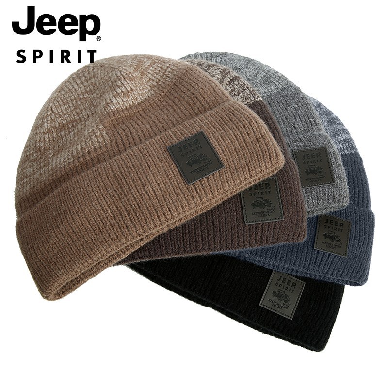Jeep SPIRIT หมวกผ้ากํามะหยี่ผู้ชายฤดูหนาวกันลมป้องกันหูหมวกอบอุ่นคู่เวอร์ชั่นเกาหลีอินเทรนด์ตุ๊กตาหนาหมวกเย็นป้องกัน - รูปที่ 3