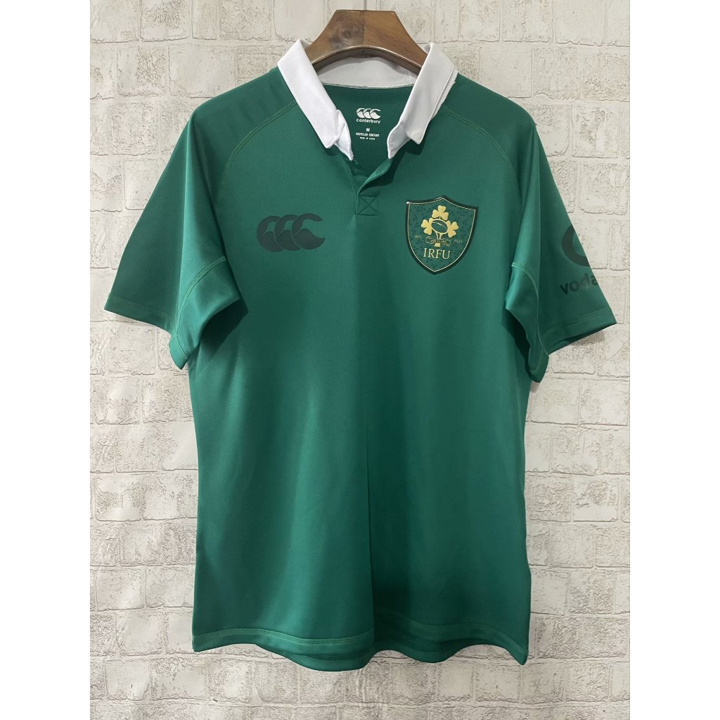คุณภาพสูง Ireland 150th Anniversary Edition Rugby Jerseys เสื้อฟุตบอลรักบี้แขนสั้นผู้ชาย
