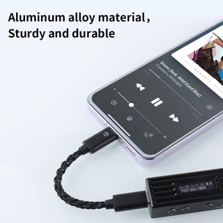 Trn TO Typr-C DAC Amp อัพเกรดสายเคเบิลสายเคเบิลสายเคเบิลที่แปดมาตรฐานฟังก์ชั่นไมโครโฟน