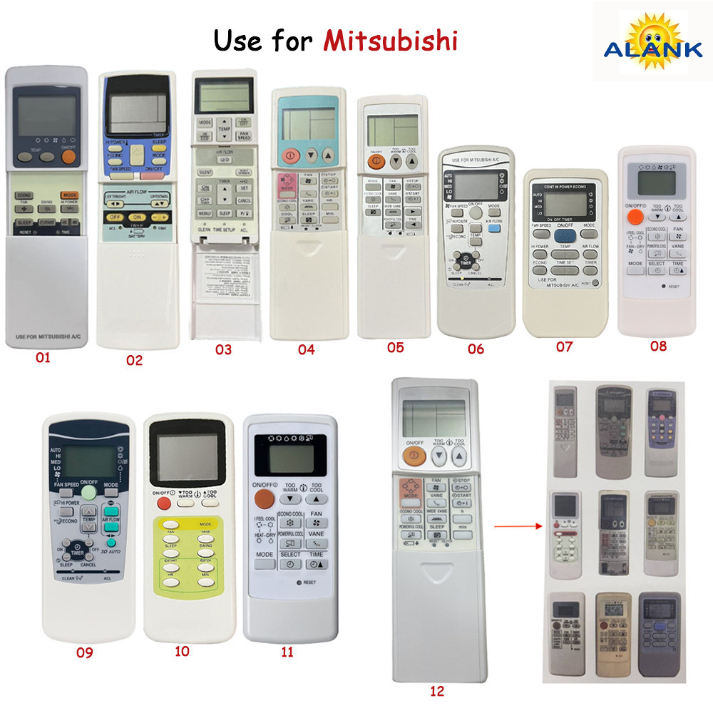 Universal remote รีโมทแอร์ FOR Mitsubishi รีโมทแอร์ ประเภทสากล 100 % ของแท ้ ( Series Mitsubishi)