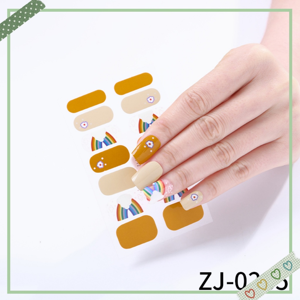 Zj Series สติ๊กเกอร์ติดเล็บ High-End สติ๊กเกอร์ติดเล็บ Full Decals ดอกไม้ Lattice เสือดาวพิมพ์ Macaron Ice โปร่งใส Phototherapy ยาทาเล็บฟิล์ม Semi-โปร่งใส Jelly สีเล็บ Patch สติ๊กเกอร์ติดเล็บ