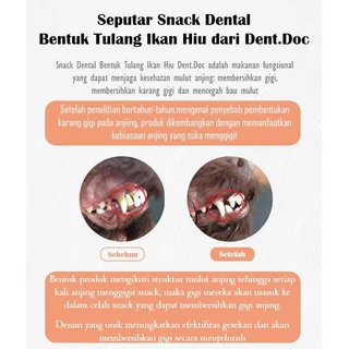DentDoc ขนมขัดฟันสุนัข เดนทัลสติ๊ก/กระดูกขัดฟัน 1 ชิ้น 16 กรัม ช่วยทำความสะอาดฟัน ลดกลิ่นปาก เคี้ยวง่าย