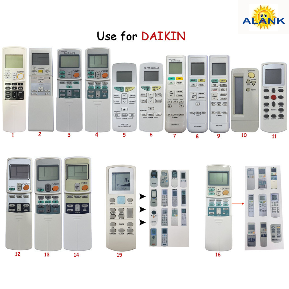 รีโมทสากล remote รีโมทแอร์ DAIKIN รีโมท เครื ่ องปรับอากาศรีโมทคอนโทรล Universal 100 % ตัวเลือกประเภทเดิม