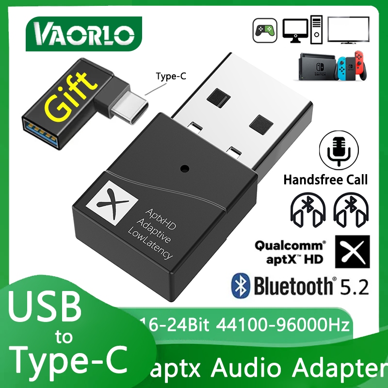 Tx40 USB Bluetooth 5.2 เครื่องส่งสัญญาณ AptX 24Bit Latency ต่ํา Adaptive อะแดปเตอร์เสียงไร้สายแฮนด์ฟรีสําหรับทีวีพีซีแล็ปท็อป PS4/5