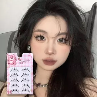 Abpopa M09 ขนตาปลอมปีศาจน้อย (ของแถม :กาว+แหนบ+เทปตาสองชั้น) Transparent Soft C Curly 5 คู่