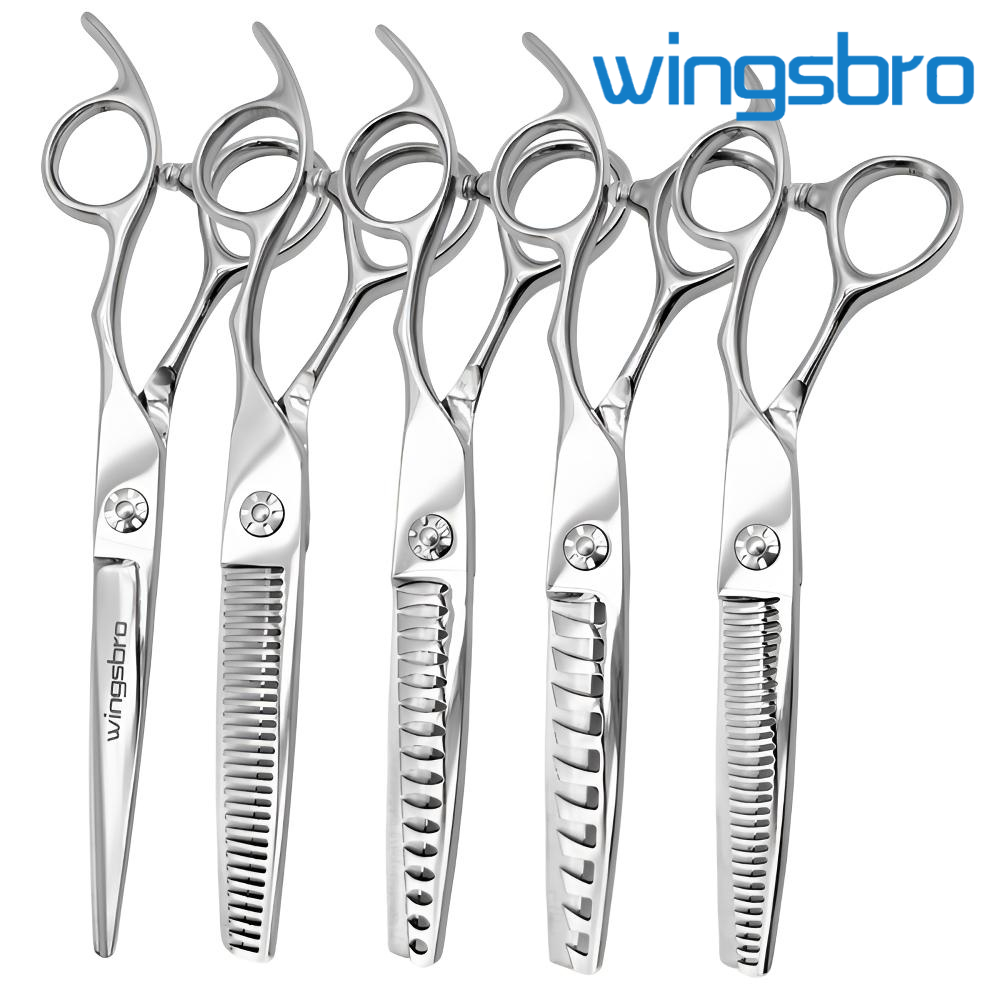 กรรไกรผอมบางสําหรับร้านตัดผมมืออาชีพขนาด 6.5 นิ้ว, กรรไกรทําผม, กรรไกรตัดผมใช้ในบ้าน, เครื่องมือทรงผมและอุปกรณ์เสริม