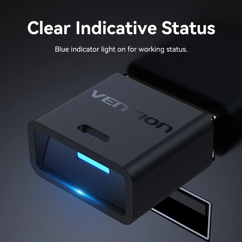 Vention Bluetooth 6.0 5.4 5.3 5.0 Receiver Wireless USB Device Dongle for PC Keyboard Mouse Earphone Switch Headset Audio Windows 11 10 Connector Multiple USB Bluetooth Adapter thumbnail 8