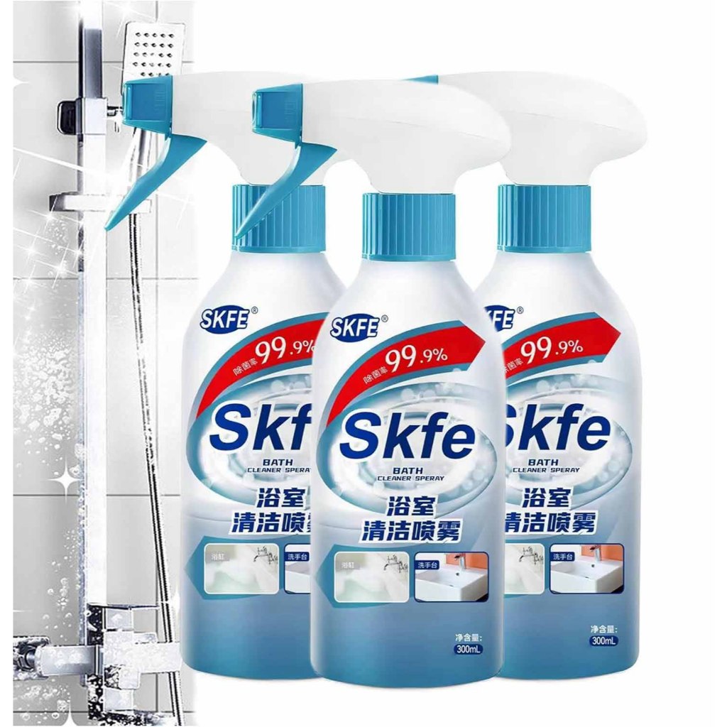Skfe Cleaner, สเปรย์ทําความสะอาดอาบน้ํา Skfe, น้ํายาล้างขจัดตะกรันห้องน้ํา Skfe, สเปรย์ทําความสะอาดห