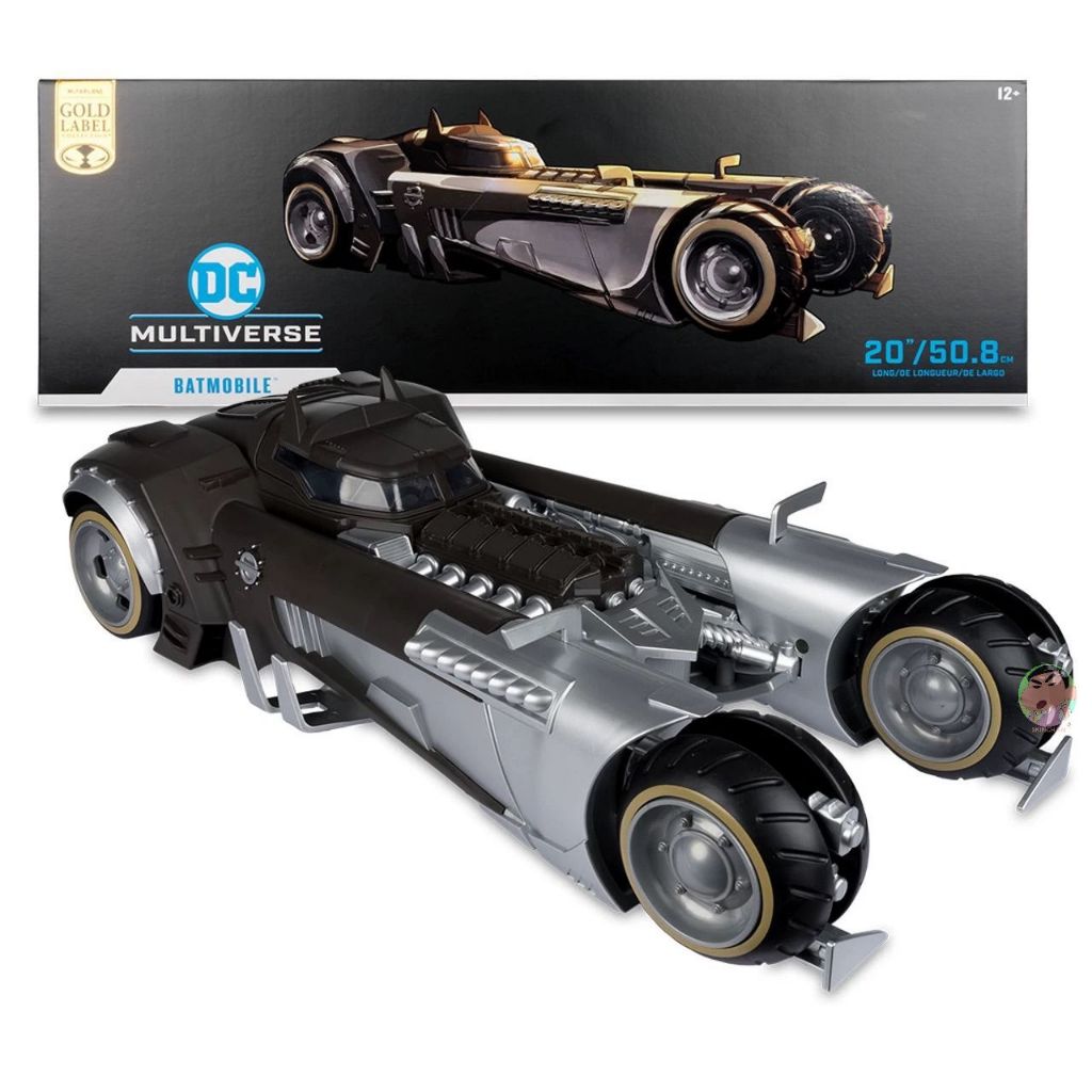 Mcfarlane 1/10 Batmobile (Batman White Knight) Gold Label Vehicle MTS Exclusive Figure