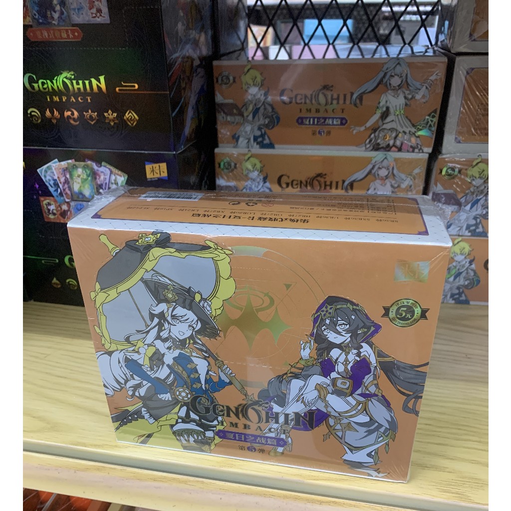การ์ด Genshin Impact ไซส์ SR การ์ดหนาตัวละครการ์ดพาเรียลที่เป็นคลาสสิก 2AJP