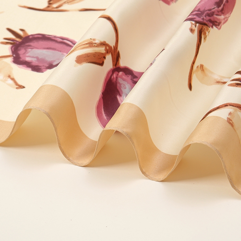 Lovosme 90*90 ซม.Rose Twill ผ้าไหมผ้าพันคอ Bawal พิมพ์ Hijab Bandana ผู้หญิงผมกระเป๋าตกแต่งผ้าพันคอคอ - รูปที่ 6