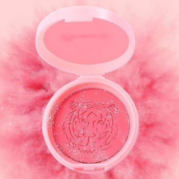 Lameila บลัชออนแต่งหน้า โทนสีนู้ด ตลับสีชมพูน่ารัก เม็ดสีชัด-oo