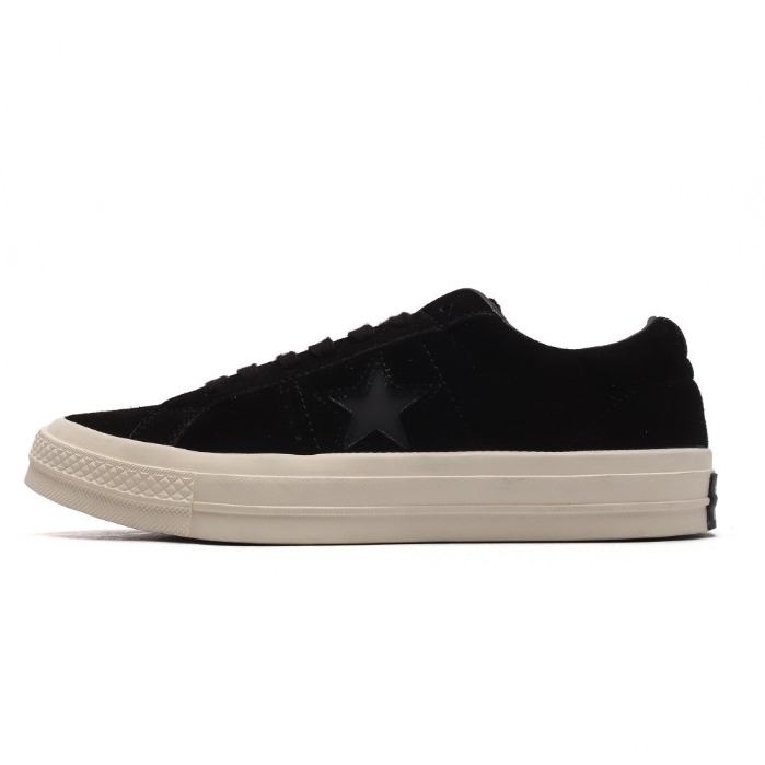 Converse One Star Tropical Feel black White suede One Star สีใหม่คลาสสิกสีดําพิมพ์รองเท้าบอร์ดลําลอง-2871