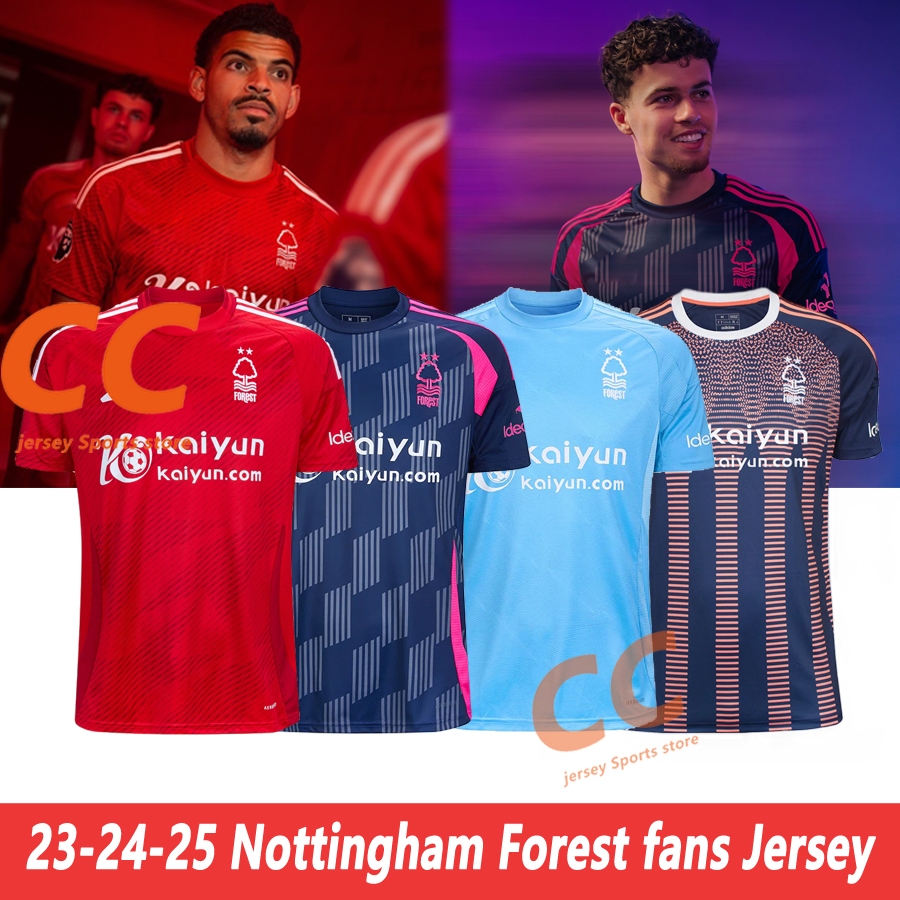 Nottingham NFFC เสื้อฟุตบอลเสื้อกีฬาเสื้อ 2023-24-25 คุณภาพสูง S-4XL แฟนเวอร์ชั่น