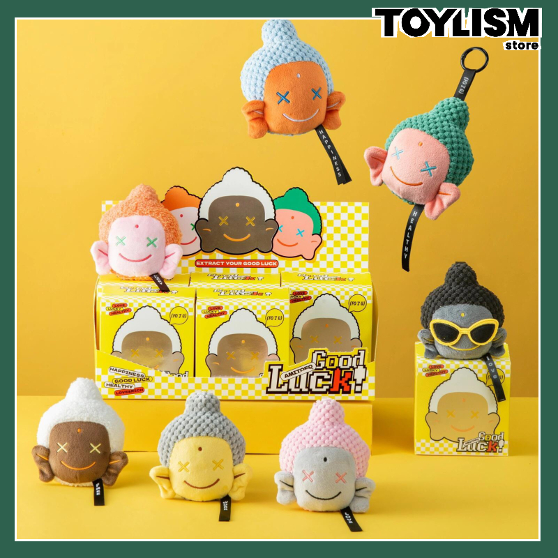 โค้ดลด 30% หลวงเจ้ FO了U Amitofo Good Luck Plush Pendant ยกบล็อก แบบยกกล่อง Blind Box Art toys gifts