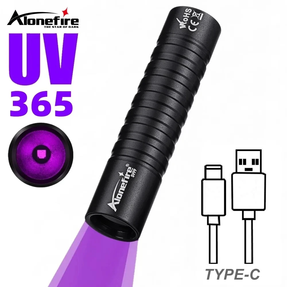 ไฟฉาย UV Alonefire SV99 365nm/395nm ชาร์จ USB