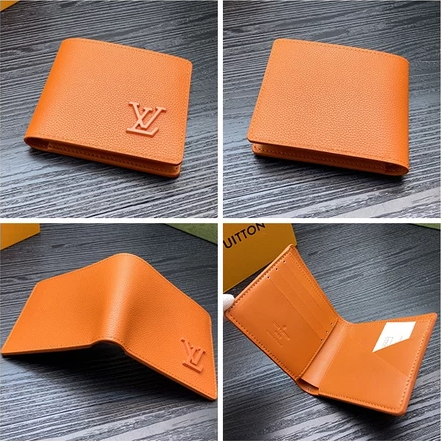 LOUIS VUITTON LV พร้อมส่ง แท้ 100% เลเวล หลุยส์ วิตตอง กระเป๋าสตางค์ใบสั้นผู้ชาย กระเป๋าสตางค์หลายใบ