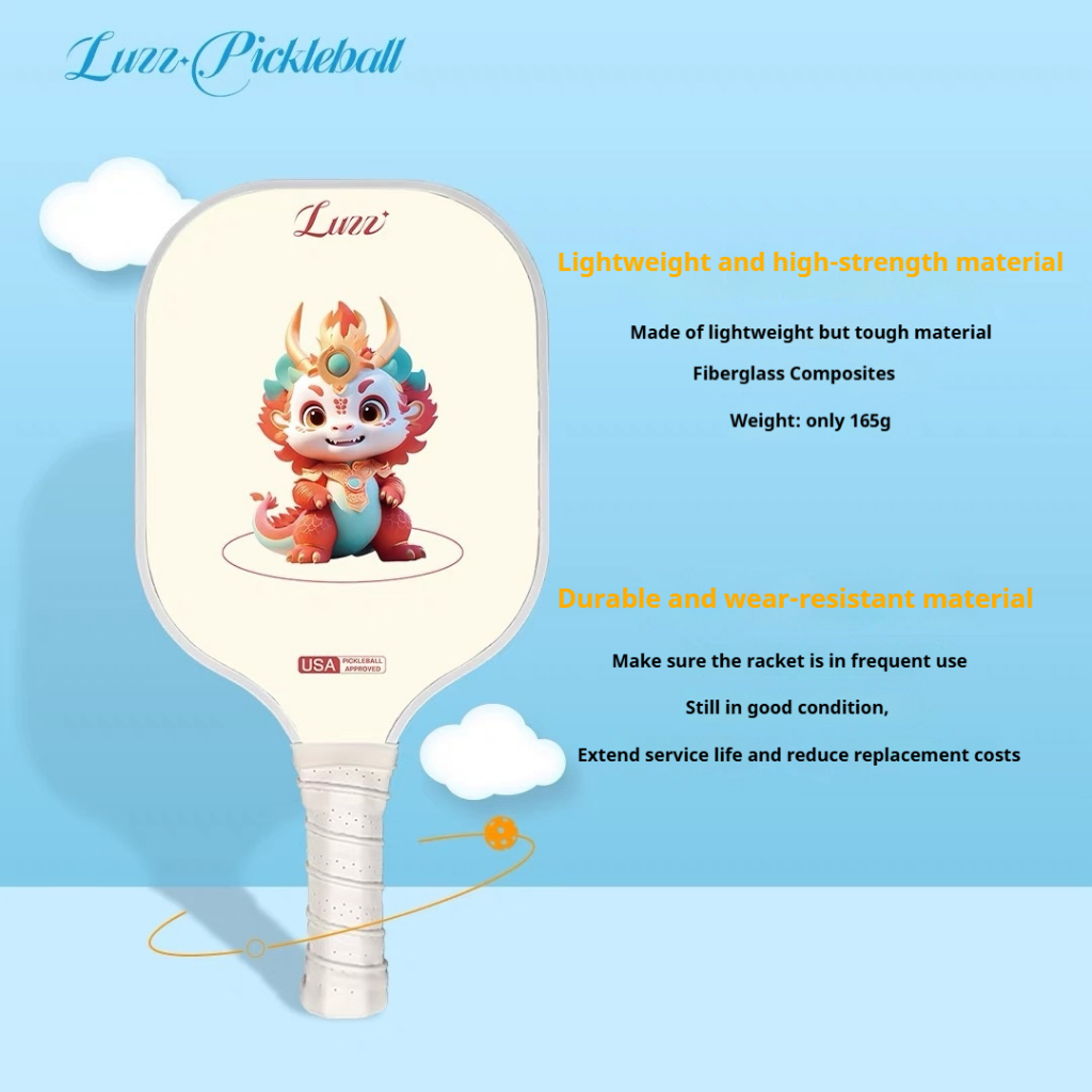 Luzzpickleball เด็ก Pickleball Paddles น้ําหนักเบารังผึ้ง Core โรงเรียนกีฬา Pickleball ของขวัญสําหรับเด็ก 12 และ Under - รูปที่ 2