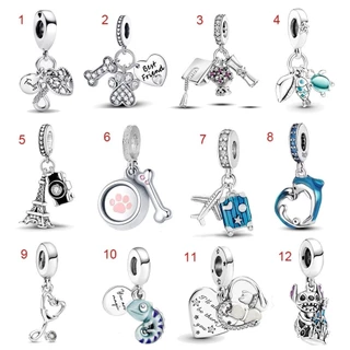 สร้อยข้อมือเงินSterling Silver ใหม่ ออกแบบเป็นเต่าทะเลและเปลือกหอย สวยงามและโดดเด่น
