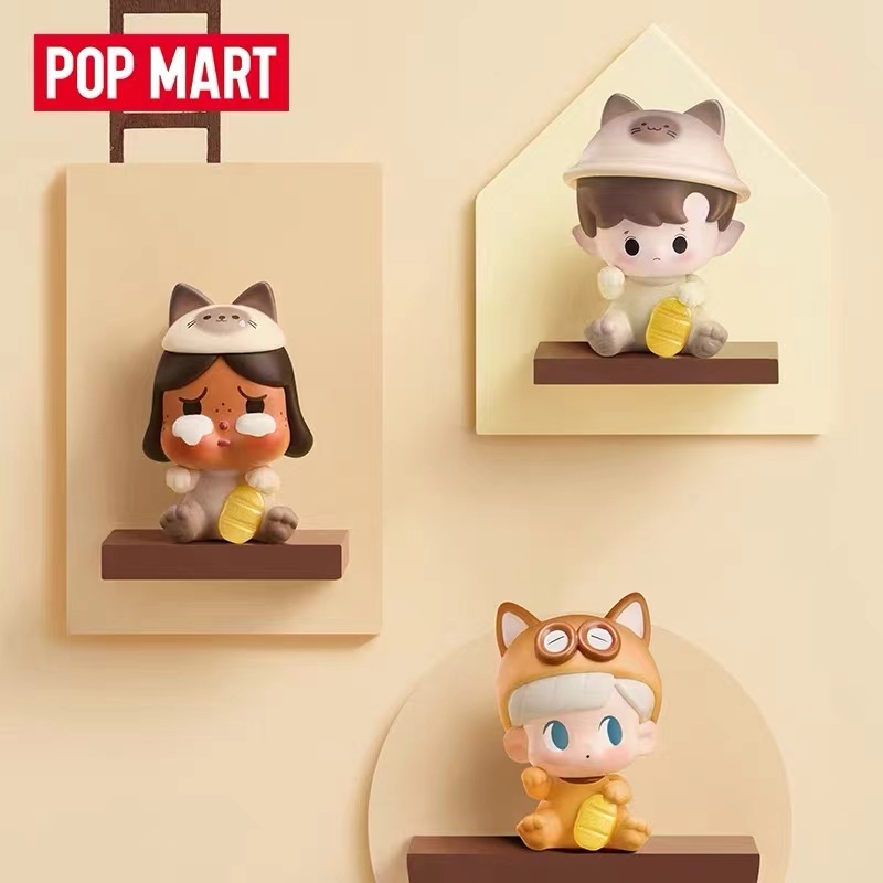 Popmart Bubble Marte Bubble ชิ้นน่ารัก Lucky Cat series ตุ๊กตา blind bag