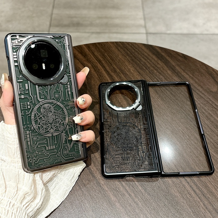 เคสโทรศัพท์ชุบใหม่สําหรับ Honor Magic V3 Mechanical legend Electroplated Full ฝาครอบป้องกัน