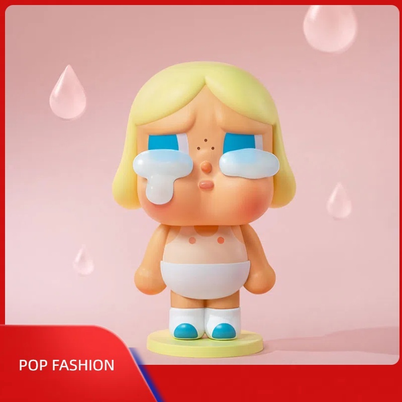 Popmart Bubble Maat CRYBABY Tears Factory กล่องตาบอดมือแฟชั่นเล่นแสดงตุ๊กตาของขวัญ
