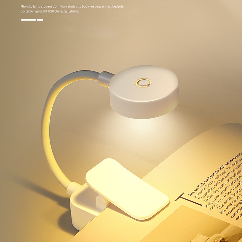 โคมไฟอ่านหนังสือ LEDไฟ แบบพกพา ขนาดเล็ก หมุนได้ 360 องศา ปรับได้ สําหรับห้องนอน ห้องเรียนอ่านหนังสือ