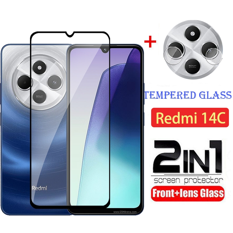 กระจกป้องกันสําหรับ XIAOMI POCO C75 C85 Redmi 14C 15C 4G 5G 2025 ฟิล์มนิรภัยสําหรับ POCOC85 POCOC75 C 75 Redmi14C Redmi15C หน้าจอกล้องเลนส์ป้องกันฟิล์มด้านหน้า