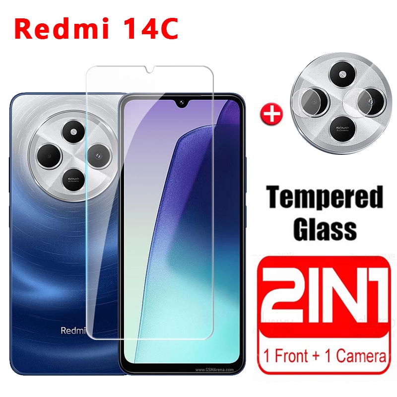 สําหรับRedmi 14C 15C POCO C75 4G 2024 ป้องกันหน้าจอคลุมทั้งหมดป้องกันกระจกนิรภัยสําหรับRedmi14C 14 C