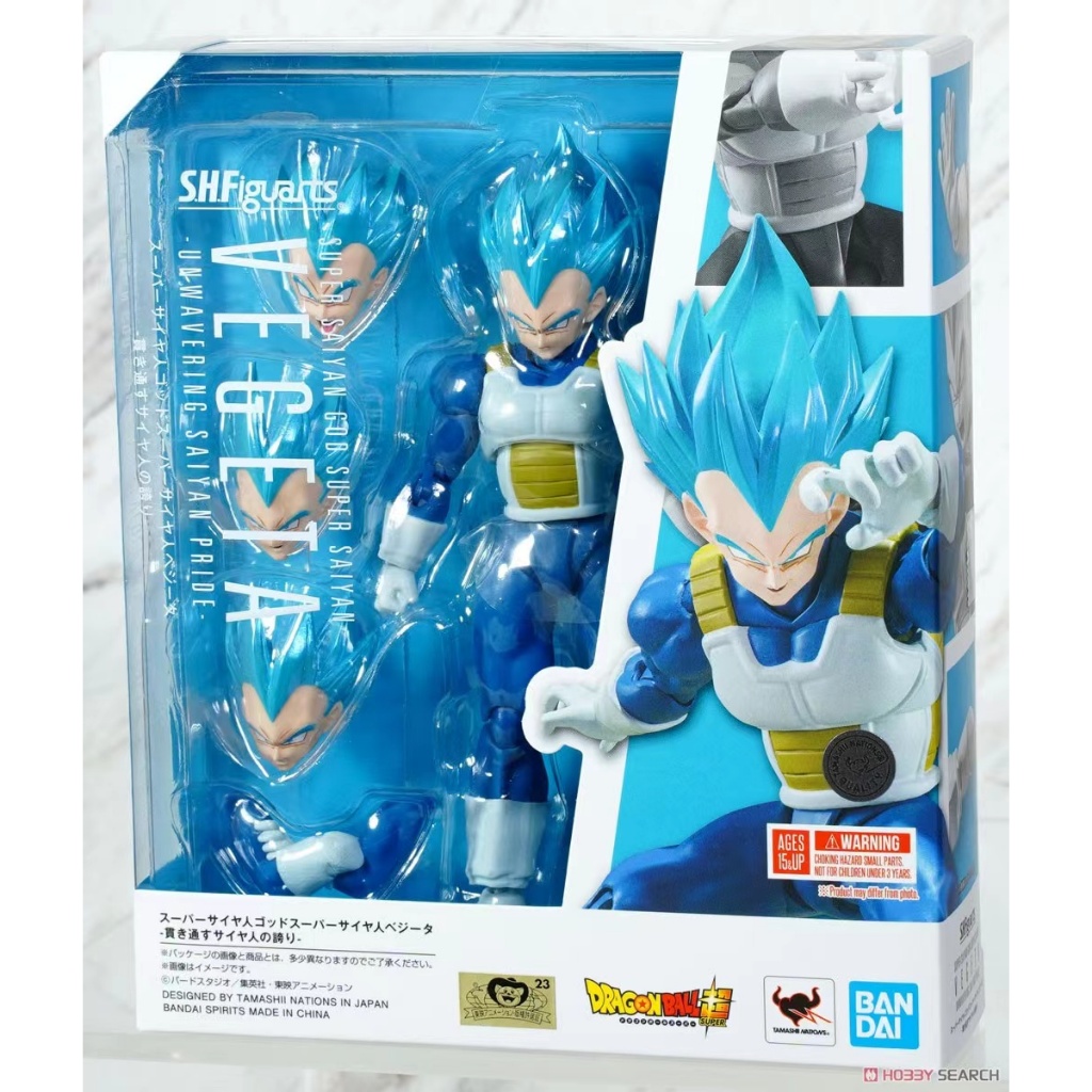 [คลังสินค้าพร้อม] ยี่ห้อใหม่ BANDAI/BANDAI ของแท้ SHF Dragon Ball VEGETA Blue-Haired Dragon Ball Ser