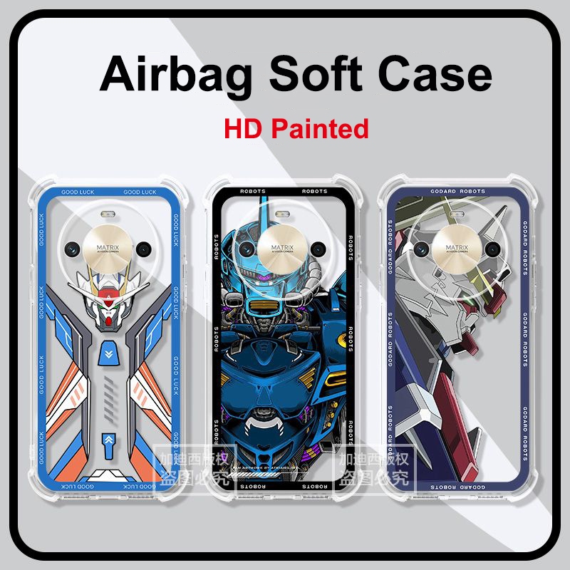 สําหรับ Honor X60 Air Cushion กันกระแทกสําหรับ Honor X60i ถุงลมนิรภัยซิลิโคนนุ่ม TPU สําหรับ Honor X