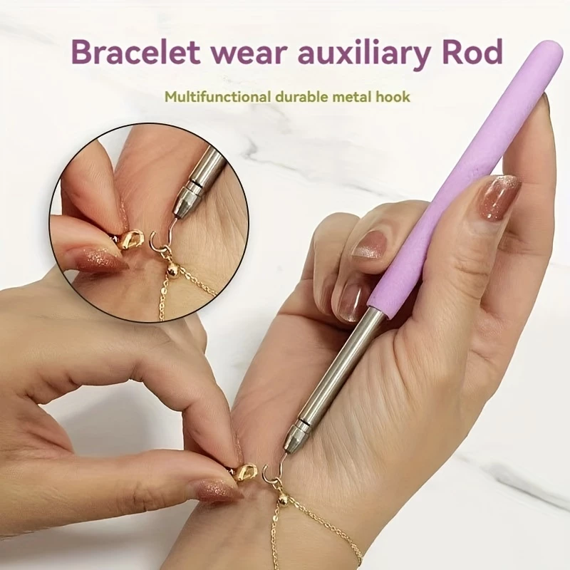สวมใส่สร้อยข้อมือเครื่องมือ Partner เครื่องประดับ Helper ยึด Aid ได้อย่างรวดเร็ว Unfasten Hooking อุปกรณ์คีม Claspsps Ties ซิปหัตถกรรม
