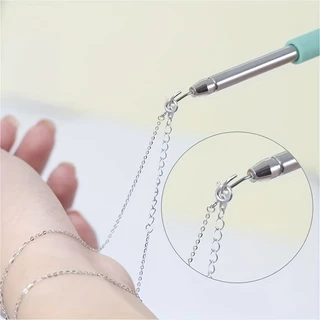 สวมใส่สร้อยข้อมือเครื่องมือ Partner เครื่องประดับ Helper ยึด Aid ได้อย่างรวดเร็ว Unfasten Hooking อุปกรณ์คีม Claspsps Ties ซิปหัตถกรรม