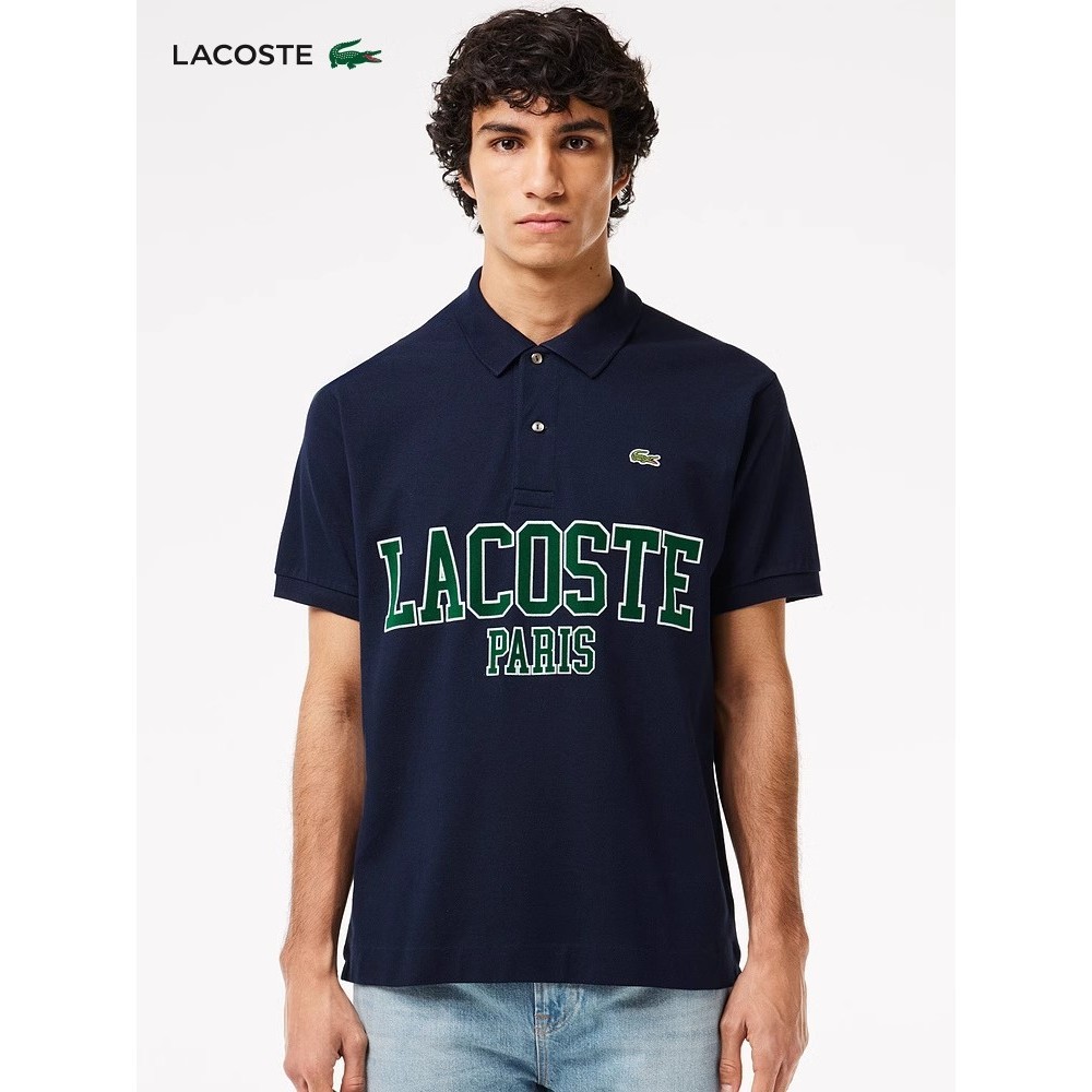 Lacos เสื้อโปโลแขนสั้นพิมพ์ลายตัวอักษรแฟชั่นใหม่ # Ph7419