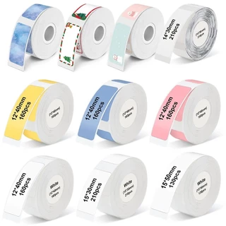 P15 สติกเกอร์ฉลากความร้อนม้วนกระดาษหลายสีสําหรับ P15 P12 P11 Phomemo D30 Q30S เครื่องพิมพ์ความร้อนเทปฉลากความร้อนสติกเกอร์กระดาษกันน้ํา