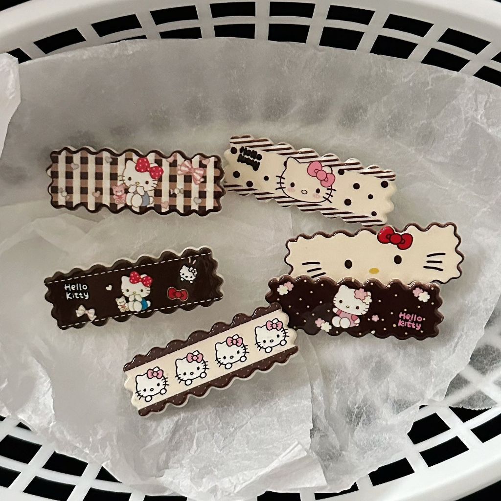 เกาหลีการ์ตูน HelloKitty กิ๊บติดผมแมวหญิง ins ของขวัญนักเรียนน่ารัก