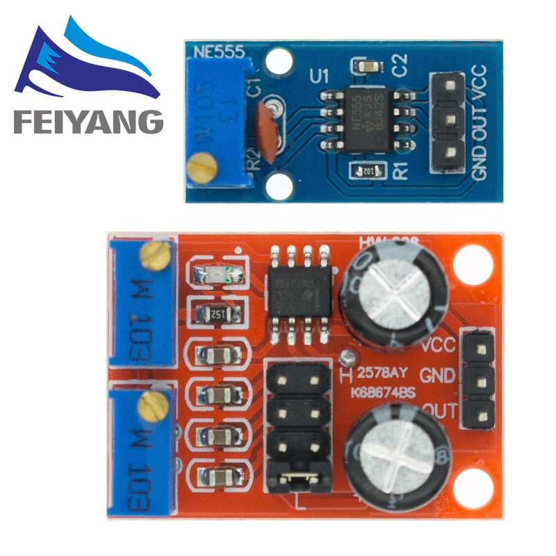 Ne555 Pulse ความถี่ Duty Cycle ปรับโมดูล 10kHz -200kHz Square Wave สัญญาณเครื่องกําเนิดไฟฟ้าสําหรับ Arduino DIY ชุด Stepper มอเตอร์