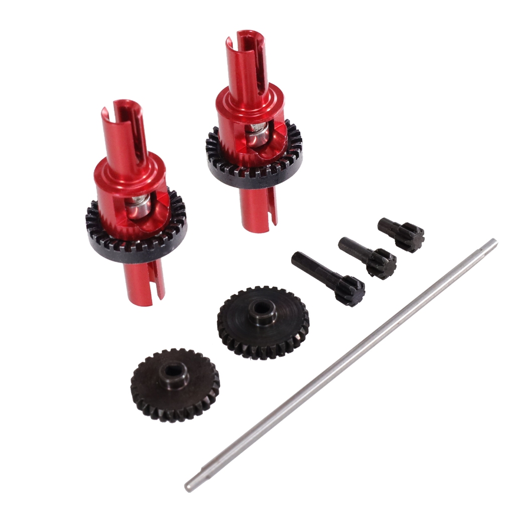 สําหรับ WLtoys 1/28 284131 K979 k989 k999 RC รถ Differential Assembly โลหะ Spur Gear Assembly อัพเกรดลดเกียร์ Diff