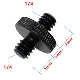 1ชิ้นโลหะ1/4ถึง1/4เชื่อมต่อ6มิลลิเมตรสองหัวสกรูขาตั้งกล้องอะ…