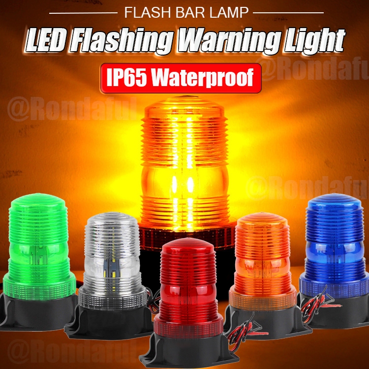 รถยก Beacon Strobe Light Emergenicies คําเตือนกระพริบความปลอดภัย Strobe Beacon Light แม่เหล็กหลังคา 