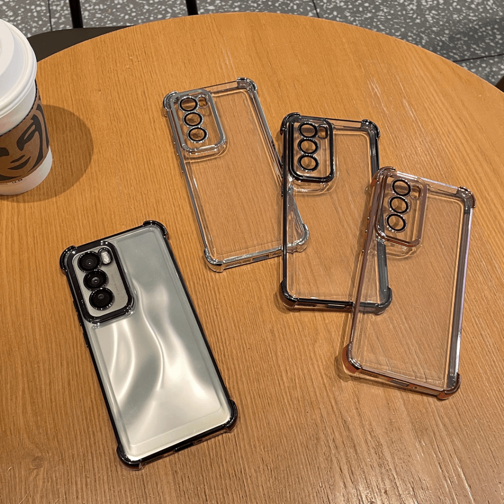 เคสใสสําหรับ OPPO Reno 12 Pro 5G Air-Bag Anti-fall โปร่งใสนุ่มเคสโทรศัพท์ป้องกันเต็มรูปแบบปกหลัง - รูปที่ 7