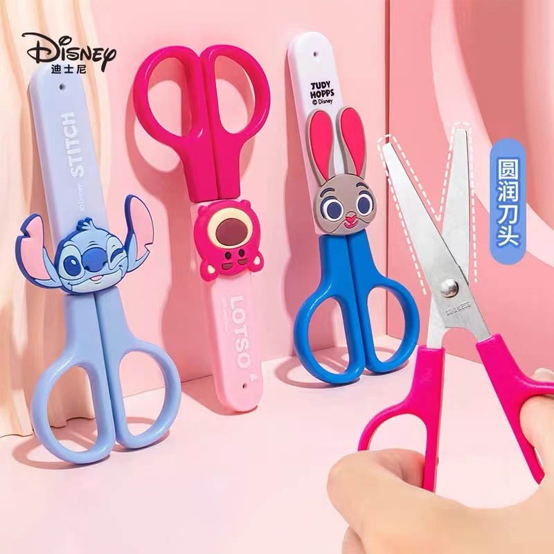 Disney Child Safety กรรไกรไม ่ เจ ็ บมือน ่ ารักนักเรียนการ ์ ตูนอนุบาล Handmade กรรไกร Phy
