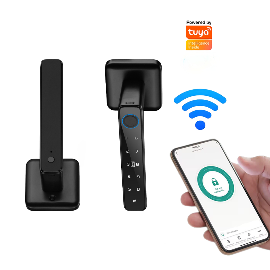 tuya smart electronic door lock with fingerprint digital door lock